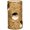 Brown, variant on Multi-Level Cat Condo with Cozy Hideaways, Space-Saving Cat Tower for Small Spaces, Hand-Woven Elevated Cat Bed with 4 Plush Cushions, Brown Steel Frame