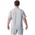 thumbnail image 4 of LADIGASU Summer Men's Casual Solid Color Short Sleeved Lapel Drawstring Elastic Waist Set, 4 of 4