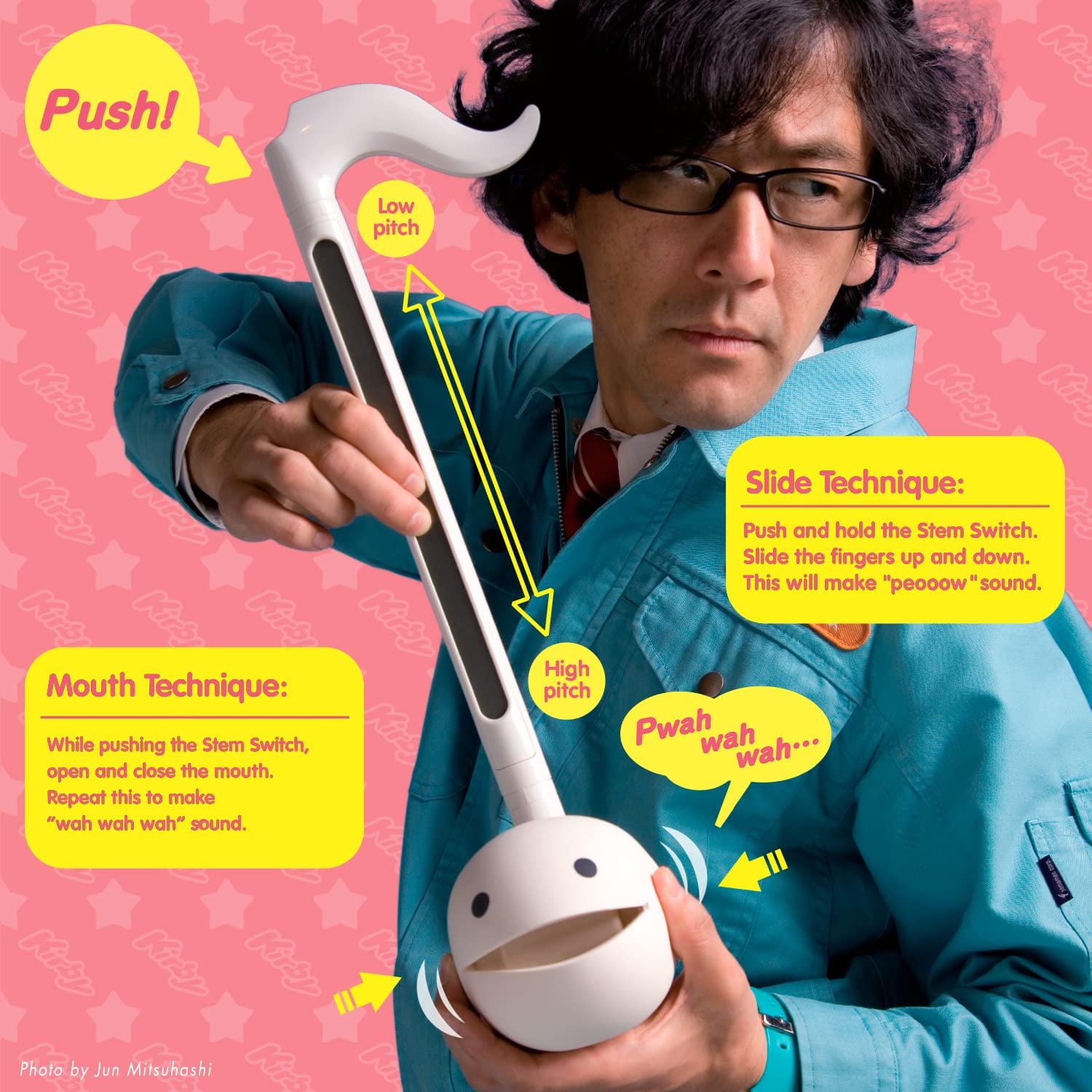 Otamatone Deluxe Musical Instrument Synthesizer for Adults - Kirby