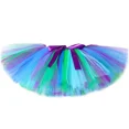thumbnail image 3 of Falda de tul con diseño de pavo real para niñas, minifaldas de tul mullidas para niñas pequeñas, disfraz de animal para fiesta de cumpleaños en la jungla, tutús de ballet para niñas pequeñas, 3 of 5