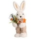 thumbnail image 5 of Conejito de Pascua de peluche, juguete para decoración de habitación, figura de pie, hecho a mano, suave niño conejo, 5 of 9