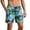 10-Blue, variant on Telankuip Summer Pattern Printing Swim Shorts for Men Fashion Relaxed Fit Elastic Waist Drawstring Swim Trunks with Pockets Casual Comfortable Breathing Beach Holiday Board Shorts 11-Blue XL
