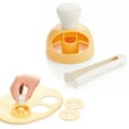 thumbnail image 2 of Ludlz Donut Cutters Set,Cookie Cutter Round for Baking Donut Mould Maker Plastic with Dipping Plier, Cake Mold Biscuit Cutter Non-Stick Mold Baking DIY Donut Tools, 2 of 2