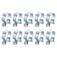 thumbnail image 1 of Unique Bargains 10Pack Mini Tuyau de Carburant Tuyau Pince, Réglable 19-21mm, Zingué, 1 of 5
