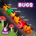 thumbnail image 3 of Juguetes de baño Bugs que brillan con luz, 6 piezas, activados por agua, 3 of 9