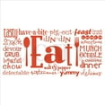 thumbnail image 2 of Eat Phrases Vinyl Lettering Wall Decal Sticker (12.5"H x 27"L, Red), 2 of 2