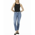 thumbnail image 4 of PAIGE womens  Amber Flamenco Distressed Mid Rise Slim Straight Jean, 27, 4 of 5