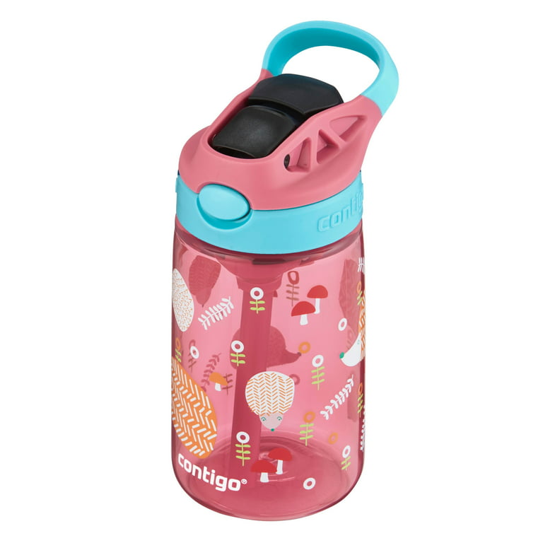 Contigo Aubrey Kids Cleanable Water Bottle with Silicone Straw and  Spill-Proof Lid, Dishwasher Safe, 14oz, Sloth