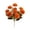 Orange*2, variant on Artificial Fall Mums Flowers, 18-Head Orange Chrysanthemum Bushes, 15.35 Inch Silk Faux Flowers for Outdoor Planters, Front Porch, Patio and Thanksgiving Decor 2 Pack