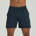 thumbnail image 2 of FRSASU Men's Workout Running Shorts with Pockets 4" Lightweight Quick Dry Athletic Gym Mesh Shorts no Liner Navy, 2 of 7