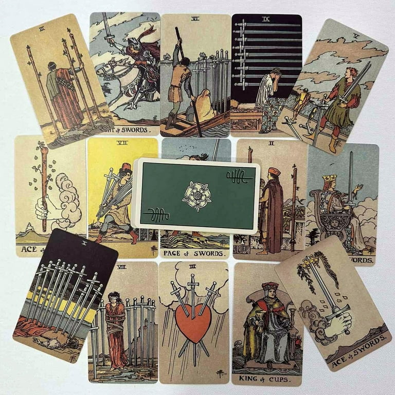 【超希少・正規品】The New American Tarot Deck Vintage Borderless 78 Tarot Deck Classic Cards English