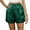 Green, variant on Jalioing Women's High Waist Shorts Drawstring Waist Shiny Shorts Summer Fashion Night Out Party Shorts