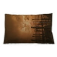 thumbnail image 1 of Ahgly Company Patterned Outdoor Rectangular Papaya Orange Lumbar Throw Pillow, 13 inch by 19 inch, 1 of 5