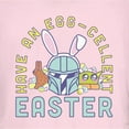 thumbnail image 2 of Junior's Star Wars: The Mandalorian Egg-Cellent Easter  Graphic Tee Light Pink X Large, 2 of 3