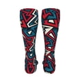 thumbnail image 6 of Honeii Geometric Elements Print Calf Socks Sports Socks Seamless Toe, Trouser Socks,Knee High Long Socks for Women and Men-One Size, 6 of 8