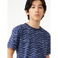 thumbnail image 4 of Free Assembly Boys Wavy Print T-Shirt, Sizes 4-18, 4 of 5