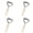 Silver1, variant on Manual Weed Shovel with Root Removal Function, Triangle Design Weeding Tool for Lawn Garden Path Driveway, Handheld Weed Control Tool for Yard Maintenance