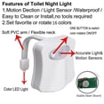 thumbnail image 5 of Luz para inodoro con sensor de detección de movimiento - Luz LED para baño, 5 of 5