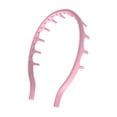 thumbnail image 3 of Diadema de silicona con forma de peine, accesorio antideslizante para cabello, con diente para familiares y amigos, día de Valentín. Rosa, 3 of 8
