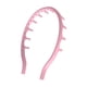 thumbnail image 3 of Diadema de silicona suave con forma de peine, ligera y flexible, ideal como regalo para fiestas. Rosa, 3 of 9