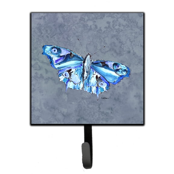 Carolines Treasures 8856SH4 Butterfly on Gray Leash or Key Holder 7Hx4.25W multicolor