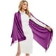 thumbnail image 2 of Chales Prolriy para mujer, chales y envolturas para vestidos de noche, pashminas, envolturas para bodas, chales suaves, bufandas para mujer, bufandas para mujer, rosa fuerte, 2 of 4