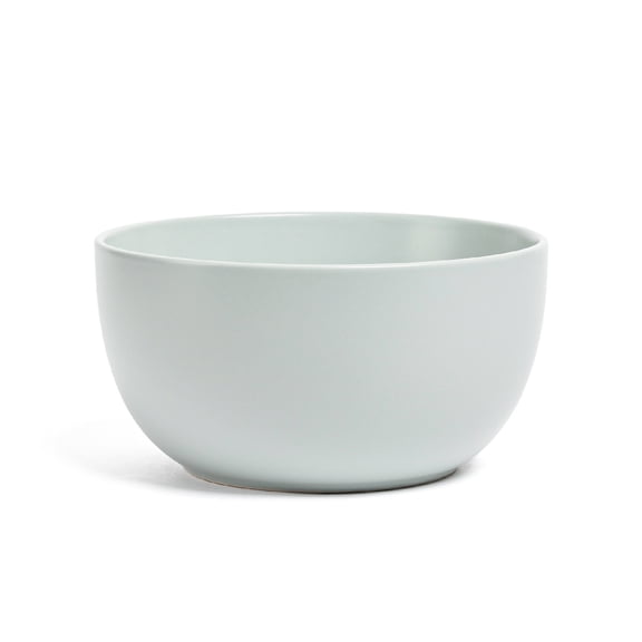 over&back Coupe Tall Serving Bowl - Stoneware Dishes - All-Occasion Place Settings - 2.1qt - Semi-Matte Fog Blue