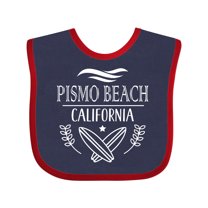 Inktastic Pismo Beach California Trip Surfing Boys or Girls Baby Bib