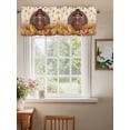 thumbnail image 2 of Thanksgiving Valances for Windows Fall Turkey Pumpkin Maple Leaf Vegetable Rod Pocket Curtains Valance Short Window Treatment Drapes for Living Room, Bedroom Bathroom 60"&nbsp;W x 18" L, 2 of 5
