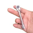thumbnail image 3 of Portable Reversible Ratchet Wrench Useful Square Hole Socket Wrench Tool, 3 of 7