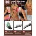 thumbnail image 6 of Wispy Manga Lash Clusters Natural Eyelash Clusters Fairy Cluster Eyelash Extensions Anime Individual Lashes C Curl Lash Extension Waterproof DIY Eye Lashes Cluster, 6 of 7
