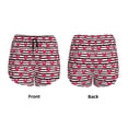 thumbnail image 3 of Rateoe Hearts And Lines Printed 2 in 1 Women's Workout Shorts for Athletic Gym Running Shorts with Phone Pockets-X-Large, 3 of 7
