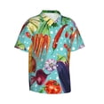 thumbnail image 2 of Disketp Hawaiian Shirts For Men,Vegetable Print Mens Casual Short Sleeve Button Down Shirts Beach Shirt, 2 of 8
