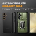 thumbnail image 3 of Tongate Shockproof Rugged Kickstand Cover for Samsung Galaxy S24, Green, 3 of 8