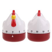 Cute Hen Shape Kitchen Cooking Timer Mechanical Countdown Clock Alarm Reminder f