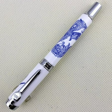 Luxury Jinhao 950 Fountain Pen Blue Dragon Totem Porcelain Pen with Medium Nib (Best Luxury Pens In India)