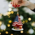 thumbnail image 4 of United States 250th Anniversary Ornament, 250th Anniversary USA Christmas Tree Ornament, 250 Patriotic American Flag Christmas Ornaments, Gift for US Citizens, Hanging Decor for Patriotic Collectors, 4 of 8