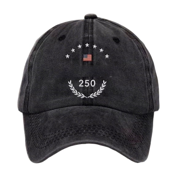 America 250th Anniversary Baseball Cap for Men Women, 1776-2026 Patriotic Sun Hat, Soft Washed Cotton Commemorative Dad Hat for 4th of July Celebration, Adjustable Sport Cap