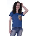 thumbnail image 5 of Moomaya T-shirt Col Rond pour Femmes Manches Courtes Poche à Sequins - 2F, 5 of 5