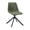 Green, variant on LeisureMod Markley Modern Dining Chair – Leather Upholstered, 360° Swivel, Ergonomic Design, Powder-Coated Iron Legs – Ideal for Home, Kitchen, Restaurants, and Cafes in Black