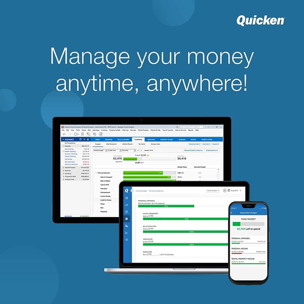 Quicken Deluxe Personal Finance 2020 – Manage your money and save – 1-Year  Subscription (Windows/Mac) - Walmart.com