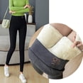 thumbnail image 4 of Calzoncillos para Mujer Gibobby Leggings de lana de terciopelo gruesos Negro M, 4 of 5