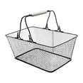 thumbnail image 2 of Canasta de compras Conveniente metal con asas para tiendas Retails Supermarket Negro, 2 of 8