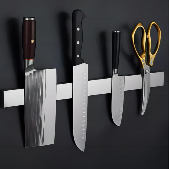 20 in. Strong Magnetic Knife Magenet Stainless Steel Kitchen Knife Holder, Knife Strip, Magnetic Tool Organizer