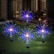 thumbnail image 1 of OriginalSourcing - Paquete de 4 luces solares de 120 LED para exteriores, luces solares de fuegos artificiales para exteriores, resistentes al agua, con 8 modos de parpadeo, luces solares para decora, 1 of 3