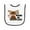 White and Black, variant on Inktastic It Moose Be Love with Cute Moose Baby Terry Cloth Bib