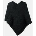 thumbnail image 5 of Aran Cable Knit Wool Poncho Irish Cape Made in Ireland, One Size, 5 of 5
