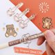 thumbnail image 4 of 6 pcs Kawaii Gel Pens Cute Pens Brown Cute Bear Design Kawaii Pen Japanese Student Signature Pen for Smooth Writing (6 pcs, brown), 4 of 5