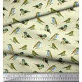 thumbnail image 3 of Soimoi polyester Crepe Fabric Flycathcer Bird Fabric Prints By Yard 52 Inch Wide, 3 of 5