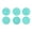 Green, variant on 6 Pieces Silicone Cookie Christmas Theme Tree Shape Kitchen Baking Tools Easy to Clean and Store